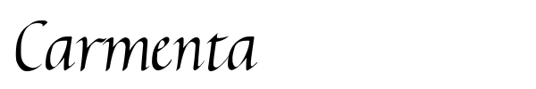 Carmenta font preview